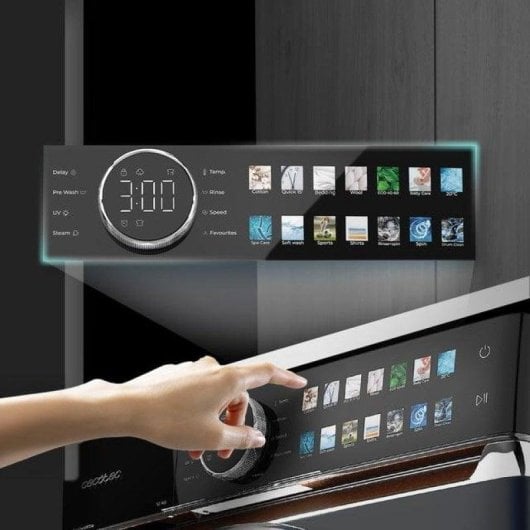 Lavadora Cecotec Bolero DressCode 12980 Carga Frontal 12 kg 1400 rpm A Acero Direct Drive UV SteamMax