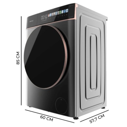Cecotec Bolero DressCode 9900 Lavadora Autodosis Carga Frontal 9 Kg Fullcolor 10 3" 16 Programas A Gris