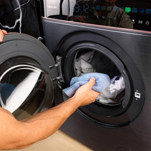 Cecotec Bolero DressCode 9900 Lavadora Autodosis Carga Frontal 9 Kg Fullcolor 10 3" 16 Programas A Gris