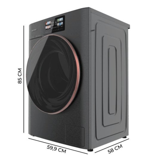 Cecotec Bolero DressCode 10950 Lavadora Autodosis De Carga Frontal Steel10 Kg 13 Programas A Gris