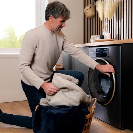 Lave-linge à chargement frontal Cecotec Bolero DressCode 10950, bleu glacier, 10 kg, 1400 tr/min, 13 programmes A, bleu/acier inoxydable
