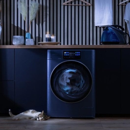 Lave-linge à chargement frontal Cecotec Bolero DressCode 10950, bleu glacier, 10 kg, 1400 tr/min, 13 programmes A, bleu/acier inoxydable