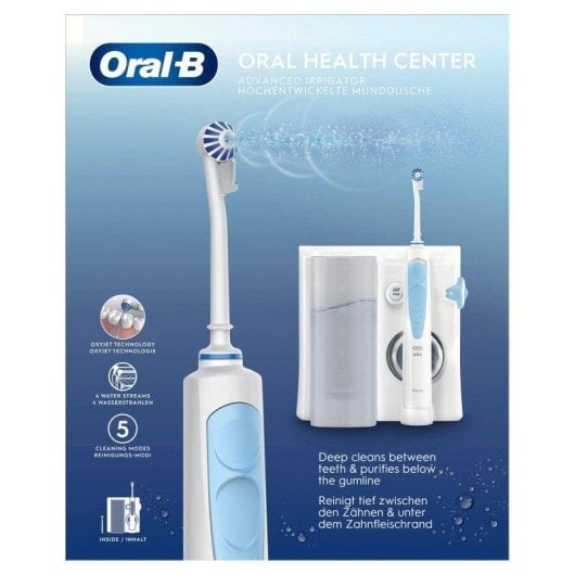 Hydropulseurs Oral-B Oxyjet Technologie Oxyjet WaterJet 5 Niveaux d’Intensité 2 Buses