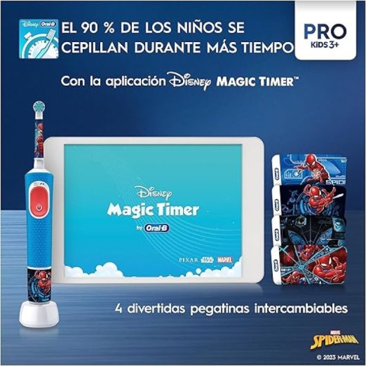 Oral B Pro Kids Cepillo Infantil +3 Años Spider Azul/Rojo