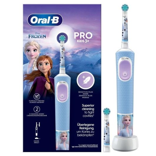 kinderzahnbürste Elektrisch Oral-B Pro Kids Frozen 2 Modi Timer