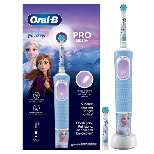 kinderzahnbürste Elektrisch Oral-B Pro Kids Frozen 2 Modi Timer