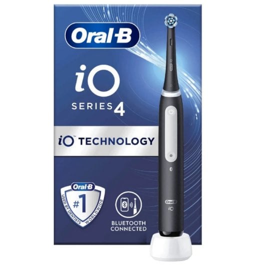 Brosse à dents rotative Oral B iO 4 pour adulte, noire