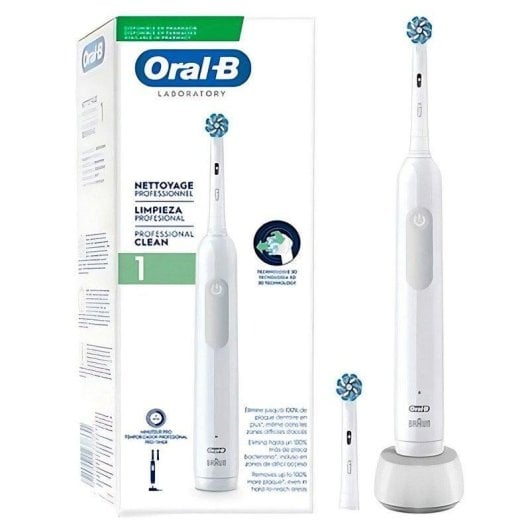 Escova Elétrica Oral-B Pro 1 Branco Tecnologia 3D Limpeza Profunda 1 Modo