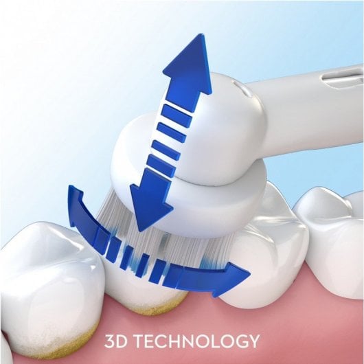 Cepillo Eléctrico Oral-B Pro 1 Blanco con Tecnología 3D Limpieza Profesional