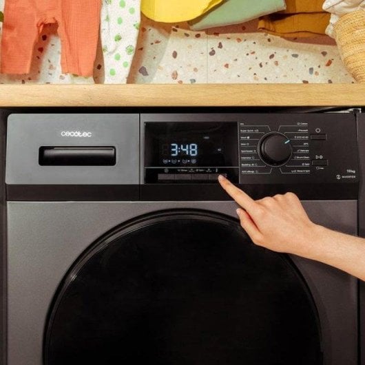 Lavadora Cecotec Bolero DressCode 10410 Carga Frontal 9Kg 1400rpm A Acero Inverter Vapor
