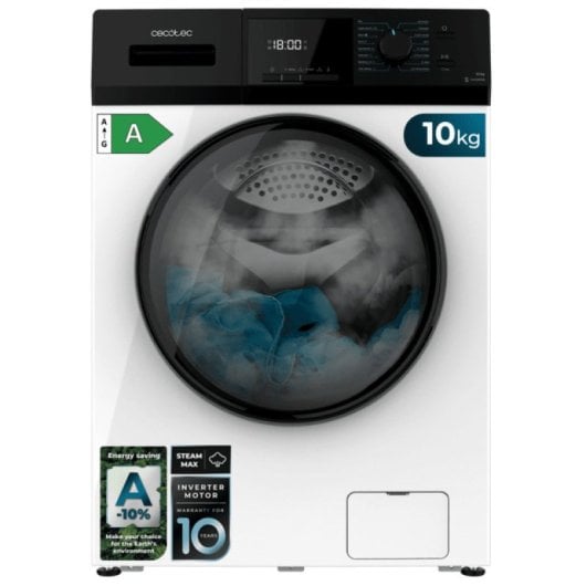 Cecotec Bolero Dresscode 10410 Inverter Lavadora De Carga Frontal 16 Programas 10Kg  A Blanco