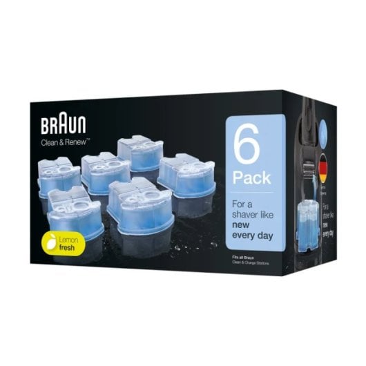 Braun ShaverCare 3 en 1 SmartCare Cartucho Limpiador 6 Unidades