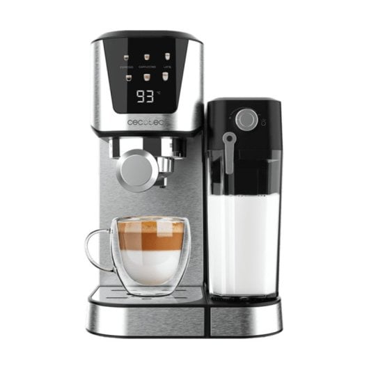 Cecotec Power Espresso 20 Cream Cafetera Semiautomática Con Pantalla Táctil Inox