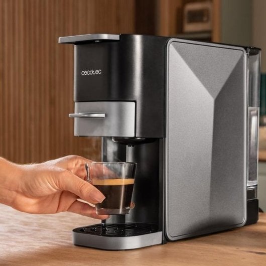 Cecotec FreeStyle Compact Dark Cafetera Espresso 4 En 1 Para Café Molido/Dolce Gusto/ Nespresso/ESE pod/Senseo Inox