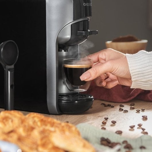 Cecotec FreeStyle Compact Cafetera Espresso 3 En 1 Apta Para Café Molido Dolce Gusto Y Nespresso Gris