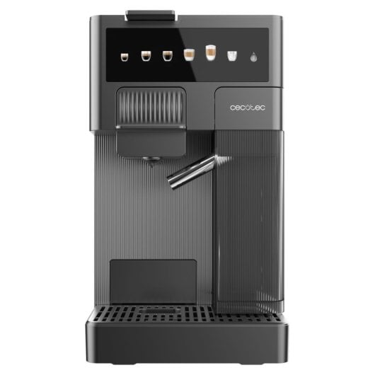 Cecotec FreeStyle Latte Máquina de Café Expresso Depósito De Leite Compacto 4 Em 1 Apta para Café Moído Cinzenta