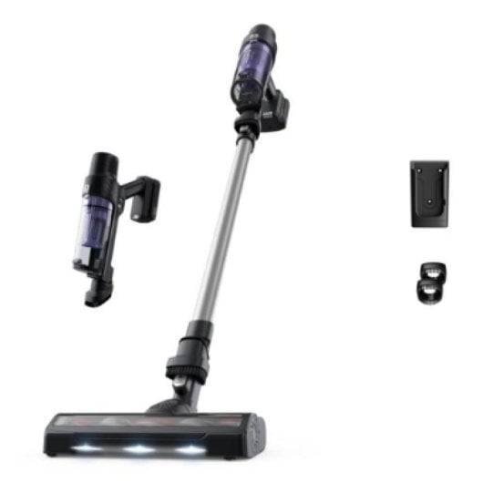Rowenta RH6A21WO Aspiradora De Pie/Escoba Eléctrica 2 en 1 Batería Secar Sin bolsa 140W Inox/Violeta