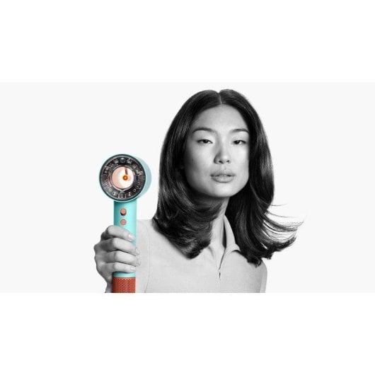 Sèche-cheveux Professionnel Dyson Supersonic Nural 1600W 4 Températures 3 Vitesses avec Accessoires Bleu Orange