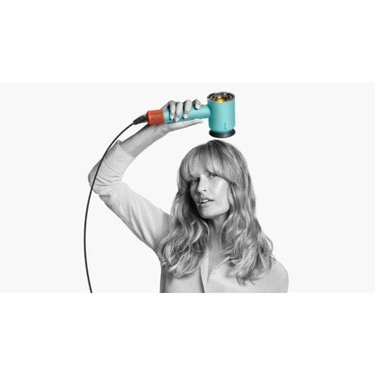Sèche-cheveux Professionnel Dyson Supersonic Nural 1600W 4 Températures 3 Vitesses avec Accessoires Bleu Orange