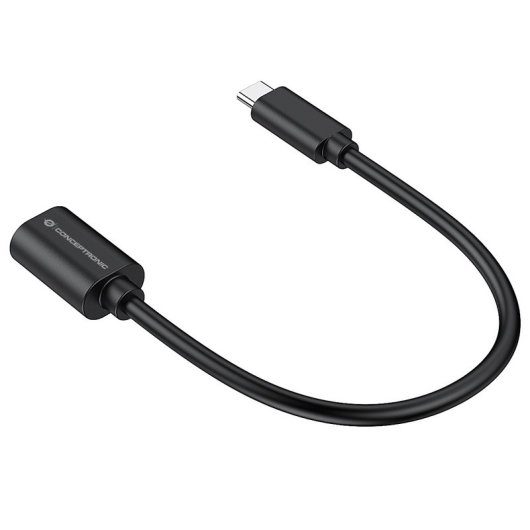 Conceptronic ABBY11B Adaptador USB-C a USB-A 3.2 Gen 1 OTG 20cm Negro Pack 2 Unidades
