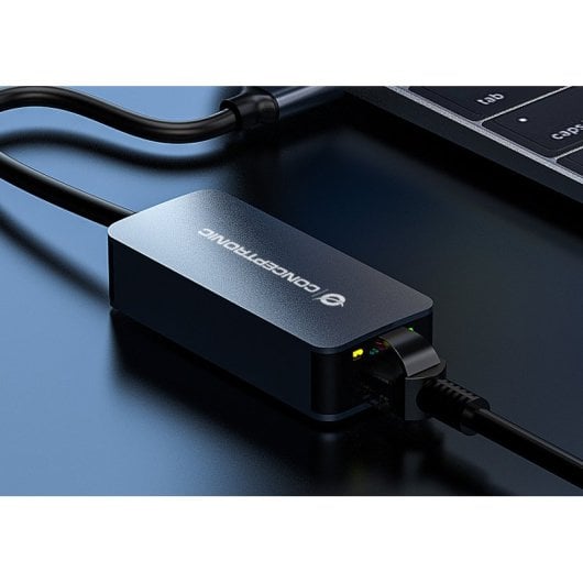 Conceptronic ABBY12GC Adaptador de Red USB-C a RJ-45 2.5GbE Wake-on-LAN Gris