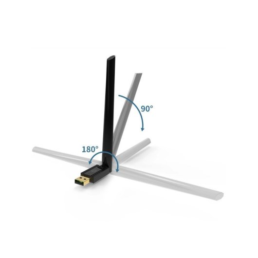 Conceptronic Adaptador USB Bluetooth 5.3 Largo Alcance Antena Externa Negro