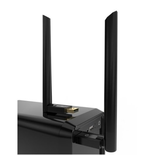 Conceptronic Adaptador USB Bluetooth 5.3 Largo Alcance Antena Externa Negro