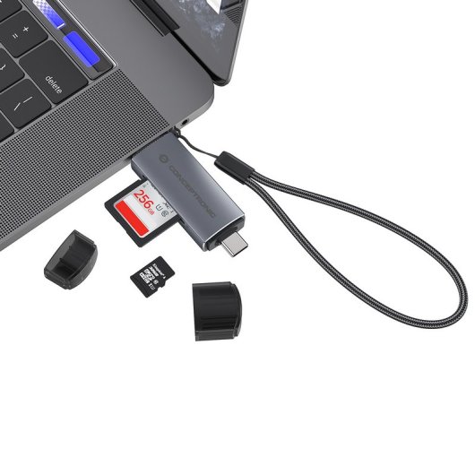Lettore di schede SD/MicroSD doppio USB-A/USB-C 3.0 Conceptronic BIAN05G USH-I