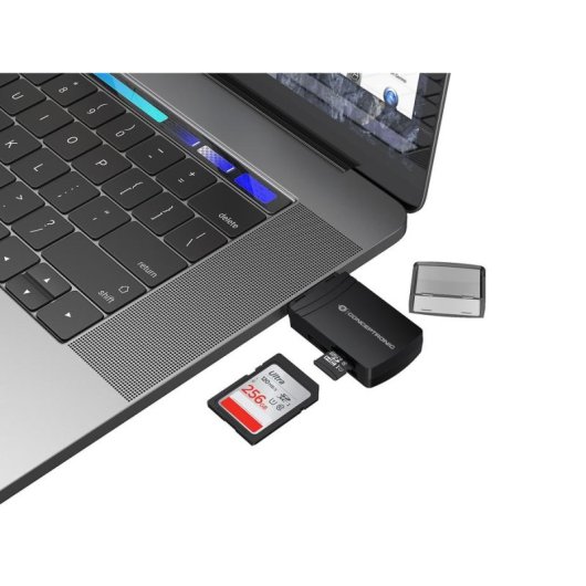 Lector de Tarjetas USB 3.0 Conceptronic BIAN06B SD/TF 4.0 UHS-II