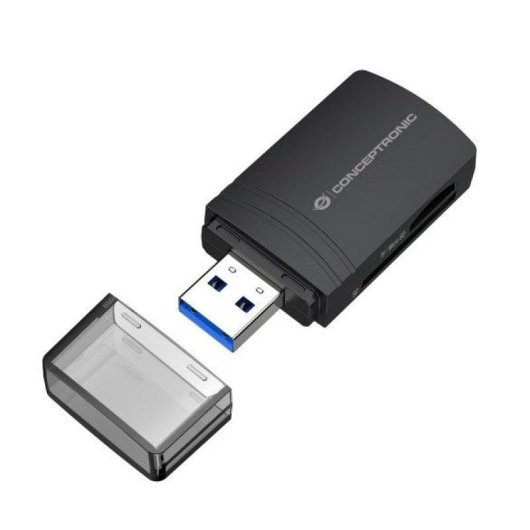 Lector de Tarjetas USB 3.0 Conceptronic BIAN06B SD/TF 4.0 UHS-II