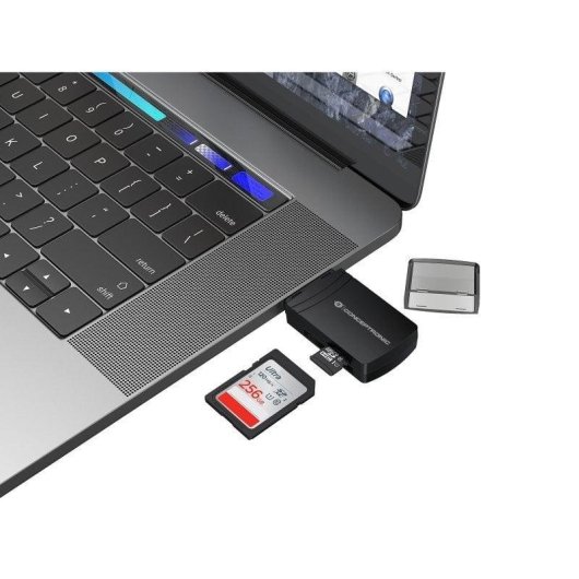 Lector de Tarjetas USB 3.0 Conceptronic BIAN06B SD/TF 4.0 UHS-II