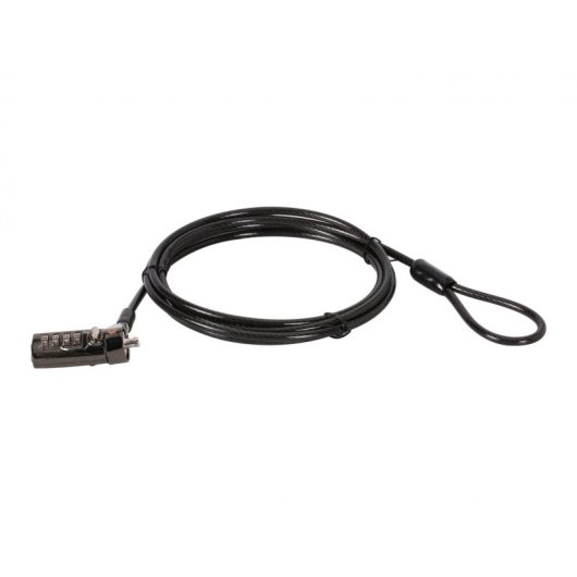 Conceptronic CUSTODIO01BN Candado De Combinación Para portátil  Ranura Para Nanobloqueo, 1,8 m
