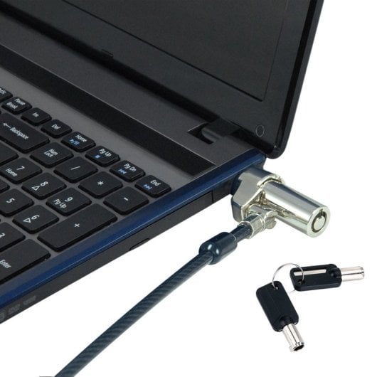 Conceptronic Candado con Llave para Portátil Ranura de Seguridad Estándar 1.8m Negro