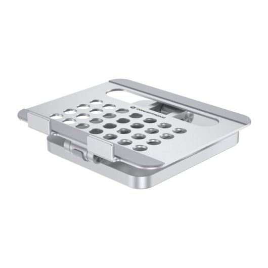 Conceptronic Soporte Docking 8 En 1 USB-C/100W USB PD/HDMI/SD/TF/MicroSD/Audio Base Giratoria 360° Inox
