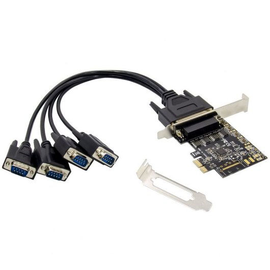 Conceptronic Tarjeta PCIe Serie de 4 Puertos DB9 RS232