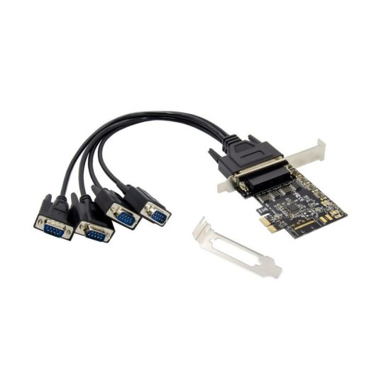 Scheda PCIe Conceptronic EMRICK12B 4 Porte Seriali RS232 DB9 256B FIFO