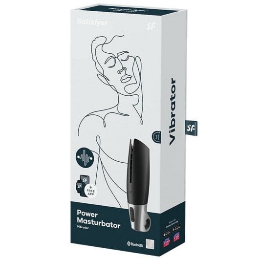Satisfyer Power Masturbator Connect App Schwarz