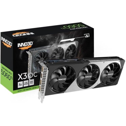Carte Graphique Inno3D GeForce RTX 5060 Ti X3 OC 8GB GDDR7 Reflex 2 RTX AI DLSS4