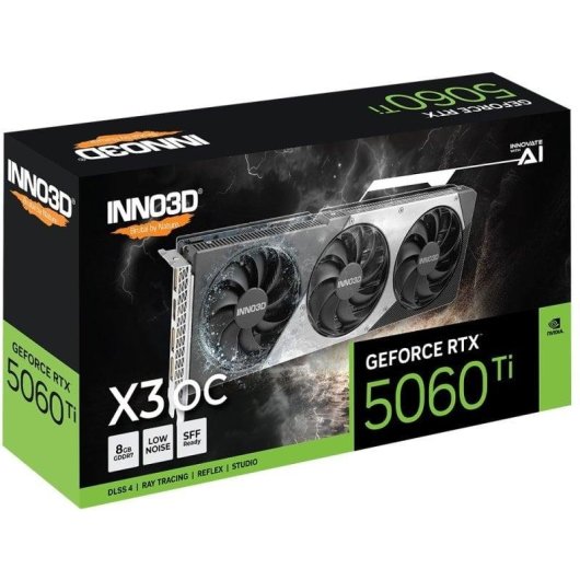 Carte Graphique Inno3D GeForce RTX 5060 Ti X3 OC 8GB GDDR7 Reflex 2 RTX AI DLSS4