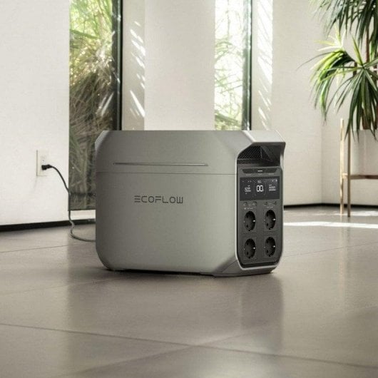 Station d’énergie EcoFlow DELTA 3 Plus 1024Wh 4 ports AC 2 USB-A 2 USB-C Batterie LiFePO4 Écran LCD Charge rapide Résistante IP65 Wi-Fi Bluetooth Compatible solaire