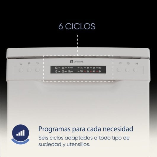 Origial LOAD&CHILL 45 Lavavajillas Capacidad 10 Cubiertos D Blanco