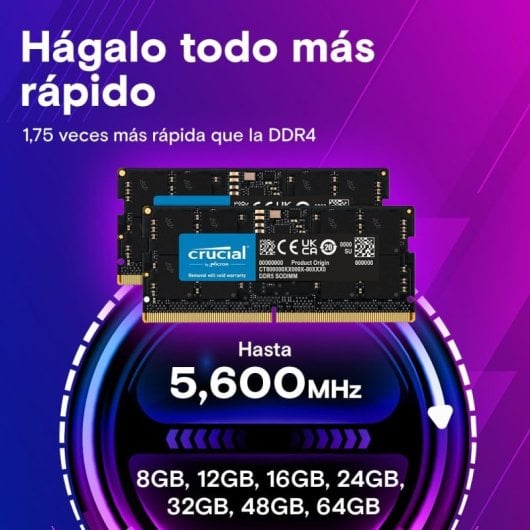 Crucial CT32G56C46S5 SODIMM DDR5 5600MHz 32GB CL46
