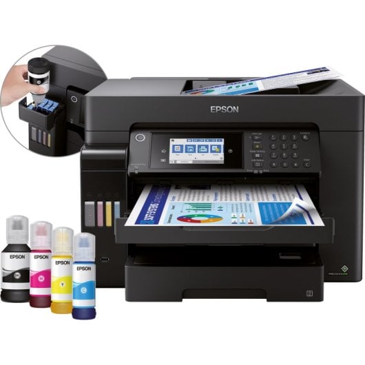 Epson EcoTank ET-16655 Impresora Multifunción Color WiFi A3+ Depósitos de Tinta Dúplex Fax