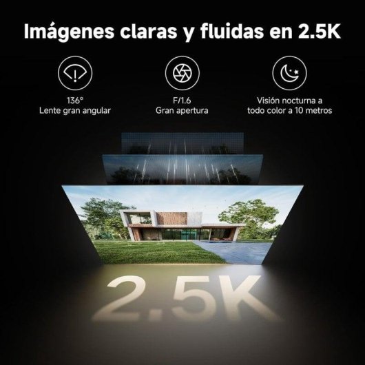 Caméra de surveillance Xiaomi BW500 2.5K Vision Nocturne Extérieure Détection IA Audio Bidirectionnel Contrôle Vocal