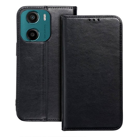 COOL Flip Cover Hülle für Motorola Moto G05 / G15 Glatt Schwarz