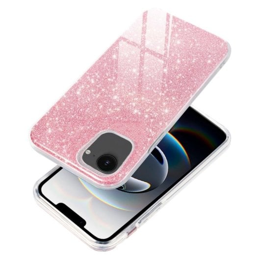 Custodia COOL per iPhone 16e Glitter Rosa