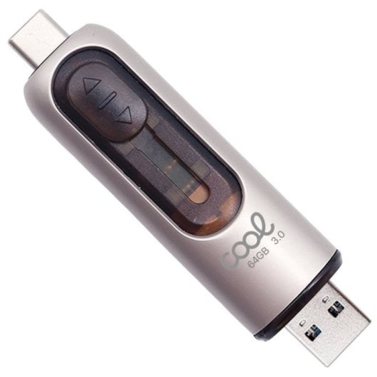 Clé USB 3.0 64 Go Type-C / USB (2 en 1) Argent