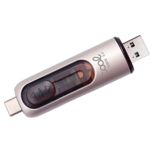 Cooler USB-Stick USB 3.0 128 GB Typ-C / USB (2 in 1) Silber