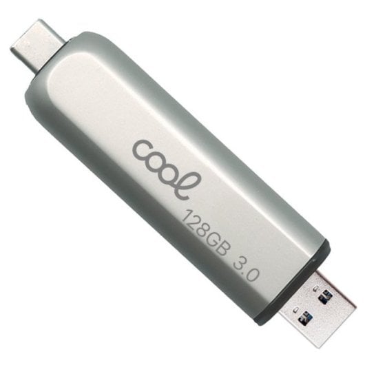 Cooler USB-Stick USB 3.0 128 GB Typ-C / USB (2 in 1) Silber