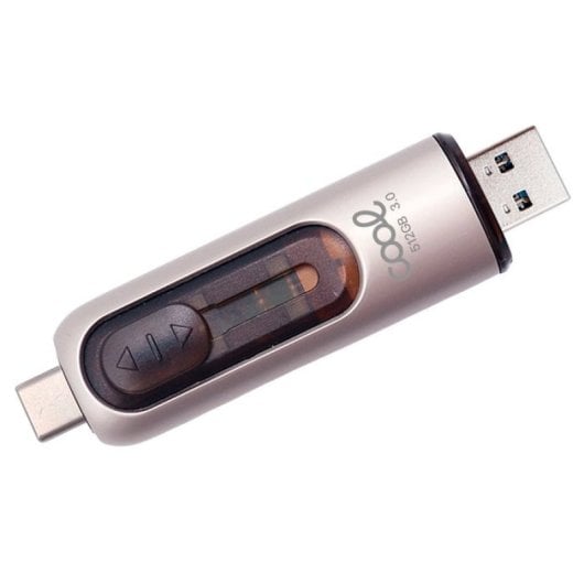 Cool Pen Drive USB 3.0 512GB Tipo-C / USB (2 en 1) Plata